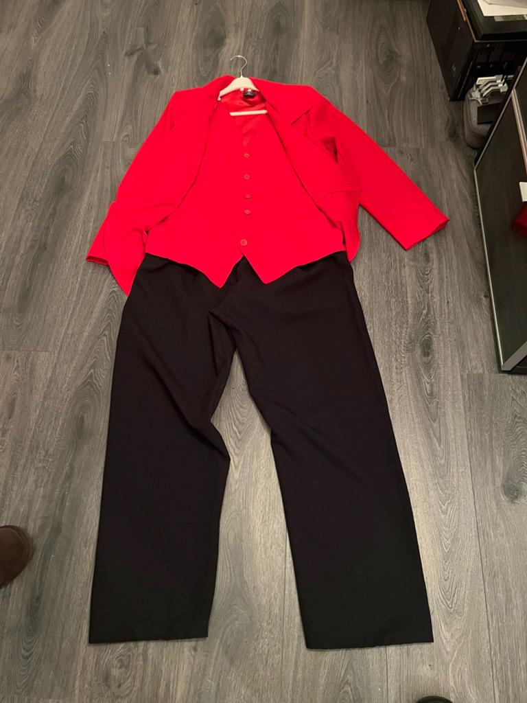 Compleet Carnavalskostuum: Broek, Colbert & Gilet, Carnaval, Maat 48/50 (M), Ophalen of Verzenden, Zo goed als nieuw