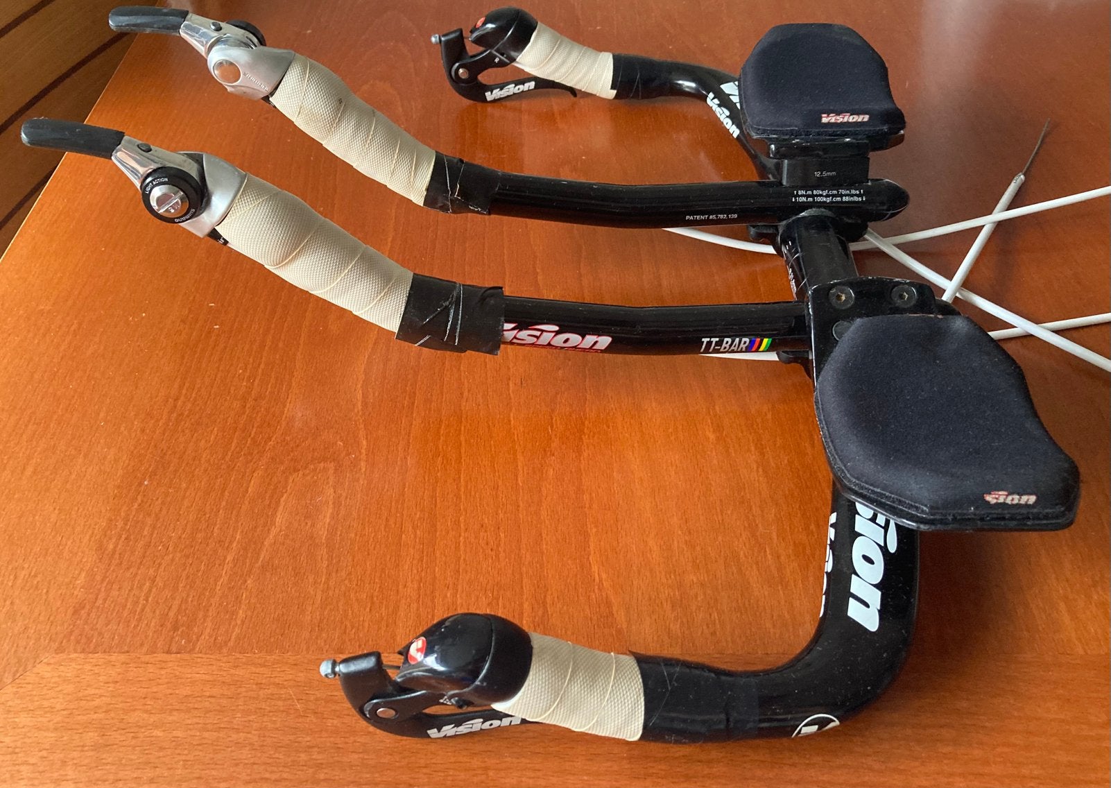 Vision TT-Bar tijdritstuur / triathlonstuur compleet, Fietsen en Brommers, Fietsonderdelen, Gebruikt, Stuur, Ophalen of Verzenden