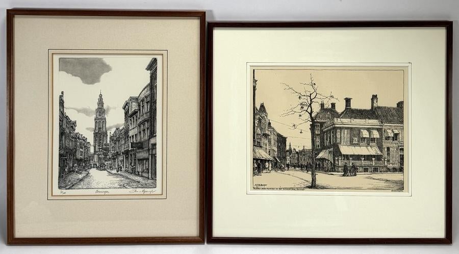 1446. Prenten, Rijsewijk en Bulder - Groningen, 1950–1985, Antiek en Kunst, Ophalen of Verzenden