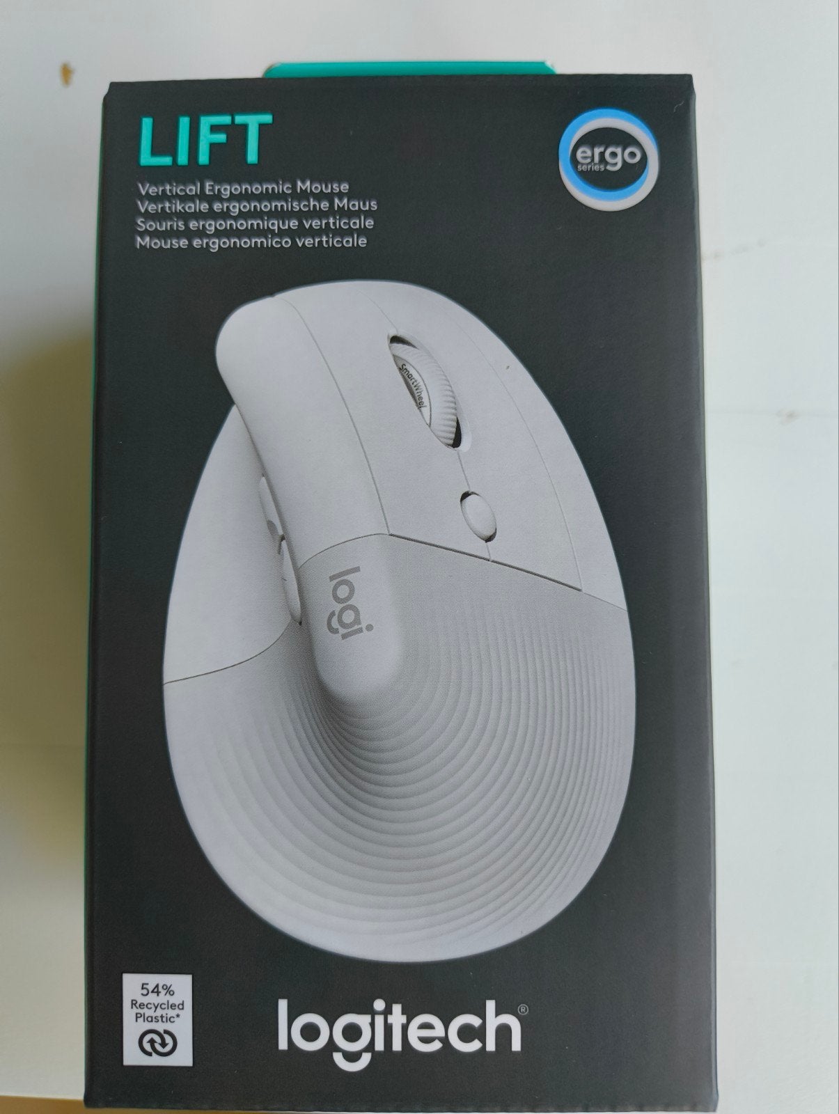 Logitech Lift Vertical Ergonomische Muis Wit, nieuw in doos!, Computers en Software, Rechtshandig, Muis, Ergonomisch, Logitech
