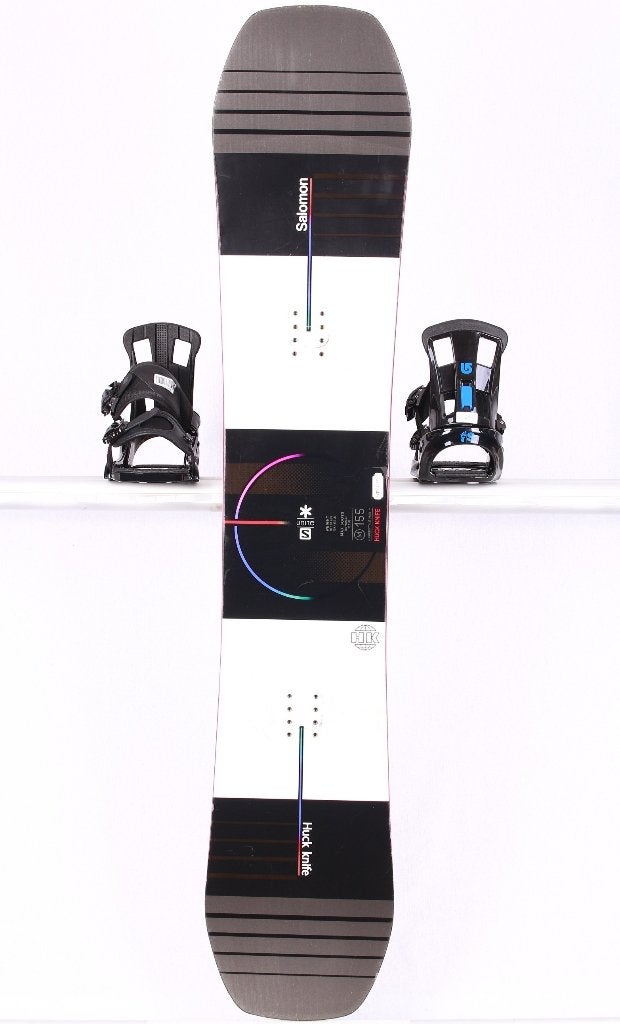 155 cm snowboard SALOMON HUCK KNIFE 2024, Black/red, Verzenden, Gebruikt, Board