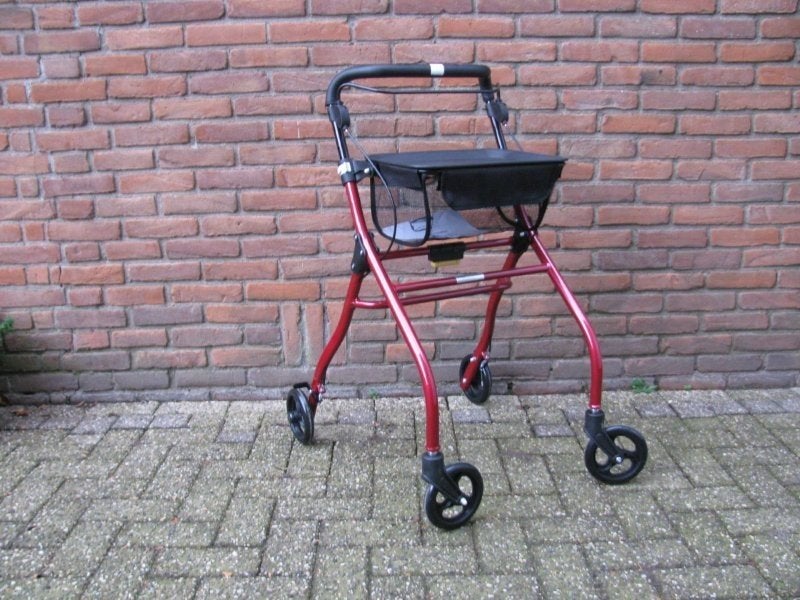 Scoot Plaza nieuwe binnenhuis rollator met netje, Diversen, Rollators, Ophalen, Opvouwbaar, Nieuw