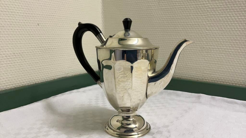 Verzilverde koffiepot, engeland, sheffield,, Antiek en Kunst, Ophalen of Verzenden