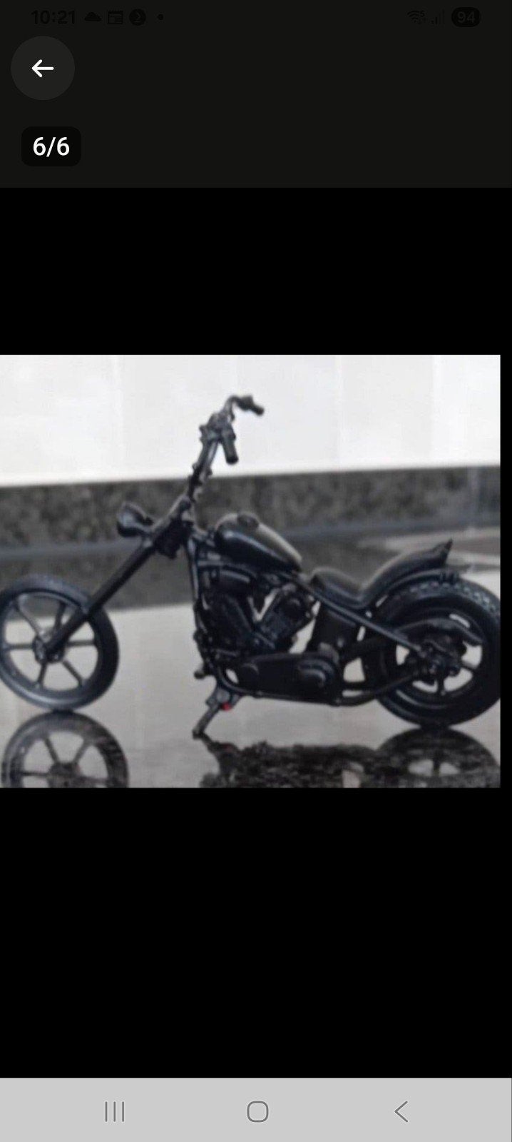 Harley Davidson schaalmodel., Overige merken, Ophalen of Verzenden, Zo goed als nieuw, Groter dan 1:32