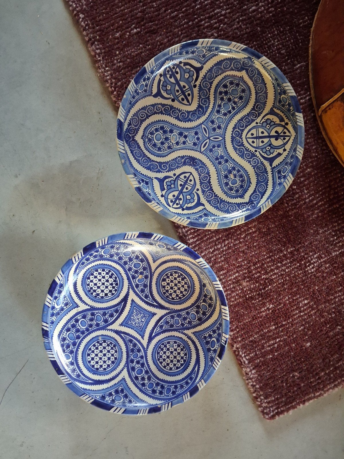 Marokkaanse aardewerk wandborden 28 cm, Ophalen of Verzenden