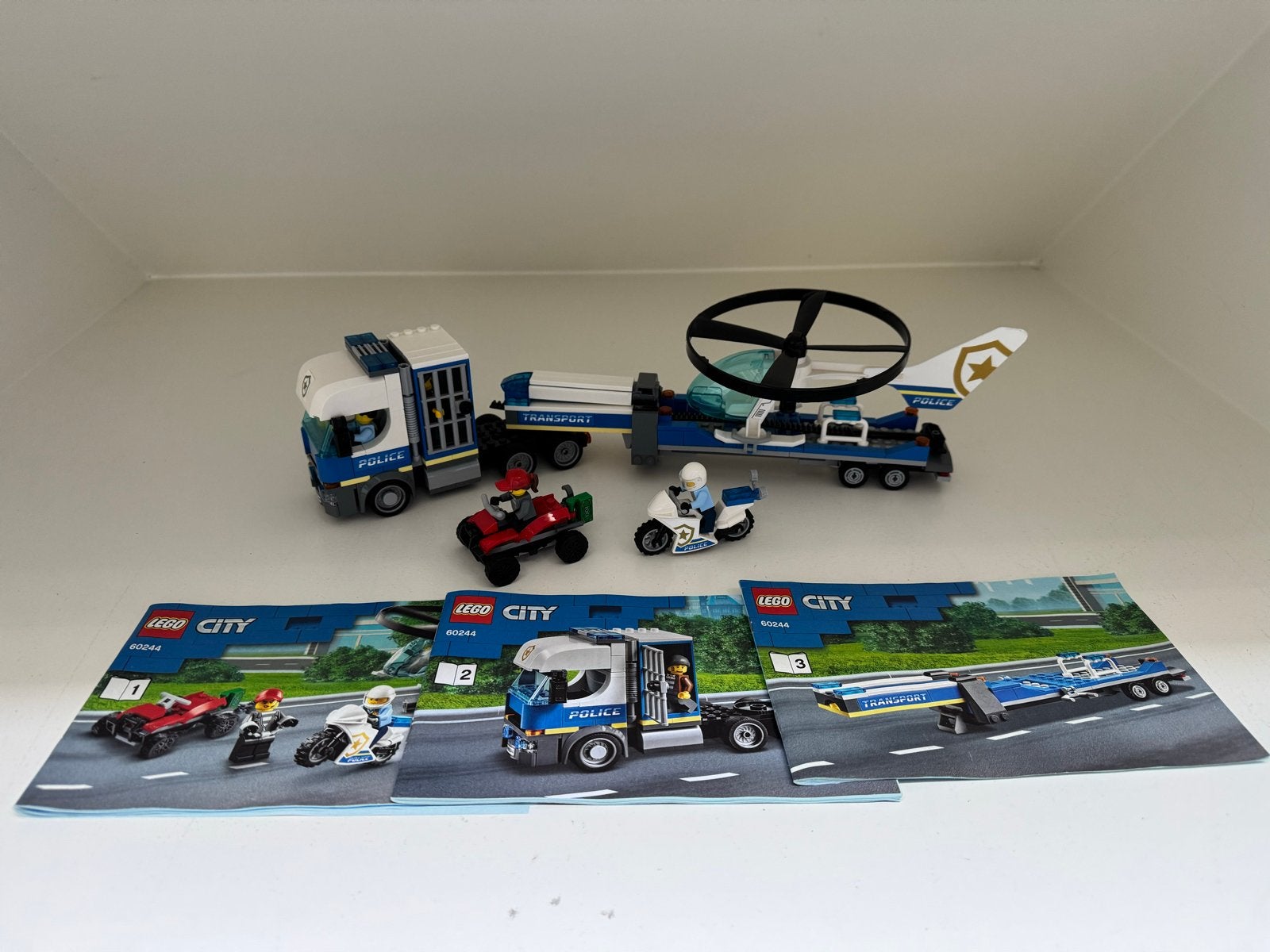 LEGO City Politie Helikopter Transport 60244, Lego, Ophalen of Verzenden, Compleet, Complete set