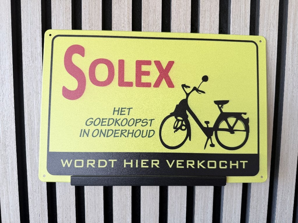 Solex metalen reclamebord / wandbord, Www.pand50.nl, Reclamebord, Nieuw, Ophalen of Verzenden