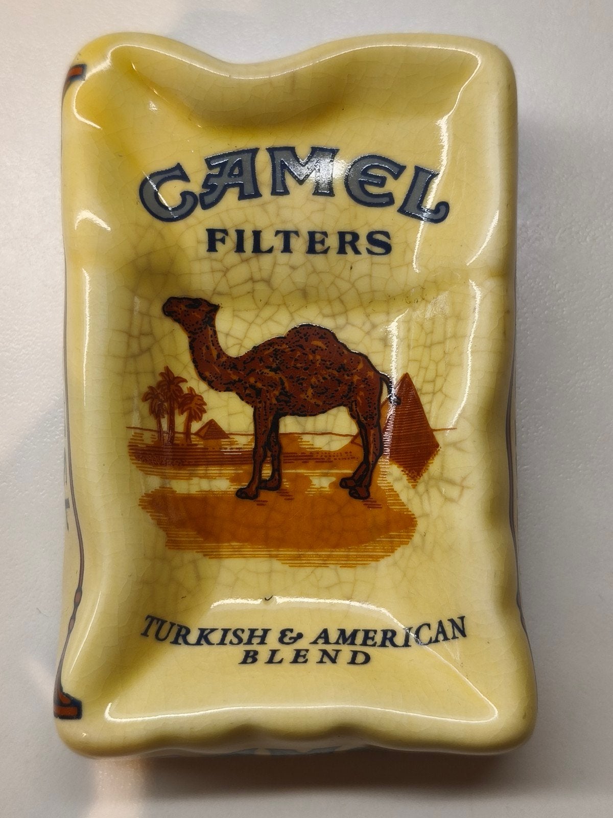 Vintage Camel Filters asbak - Turkish & American Blend, Ophalen of Verzenden, Zo goed als nieuw, Asbak