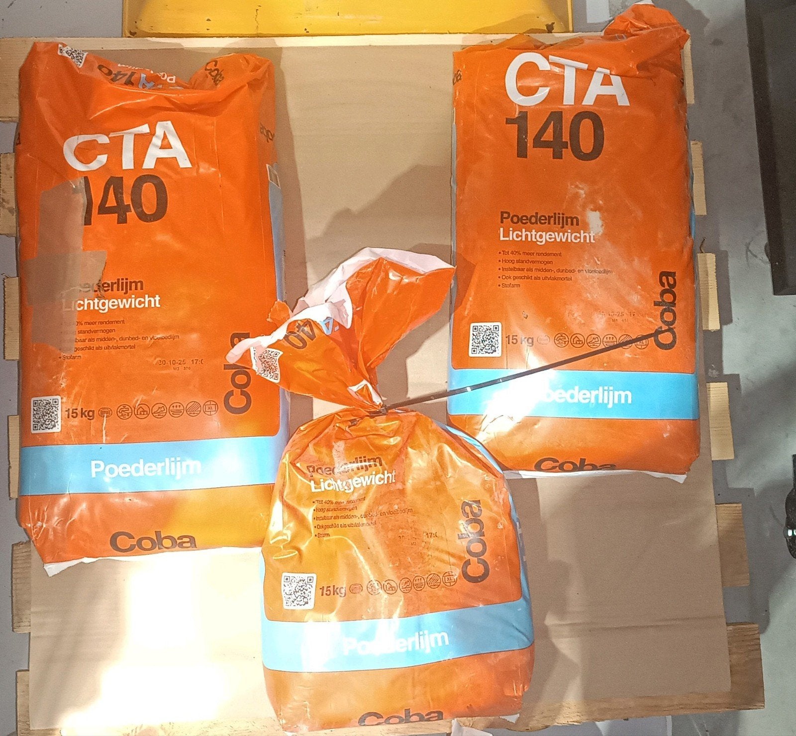 2x COBA CTA 140 lichtgewichtTegellijm, Ophalen, Nieuw, Minder dan 20 cm, 10 m² of meer