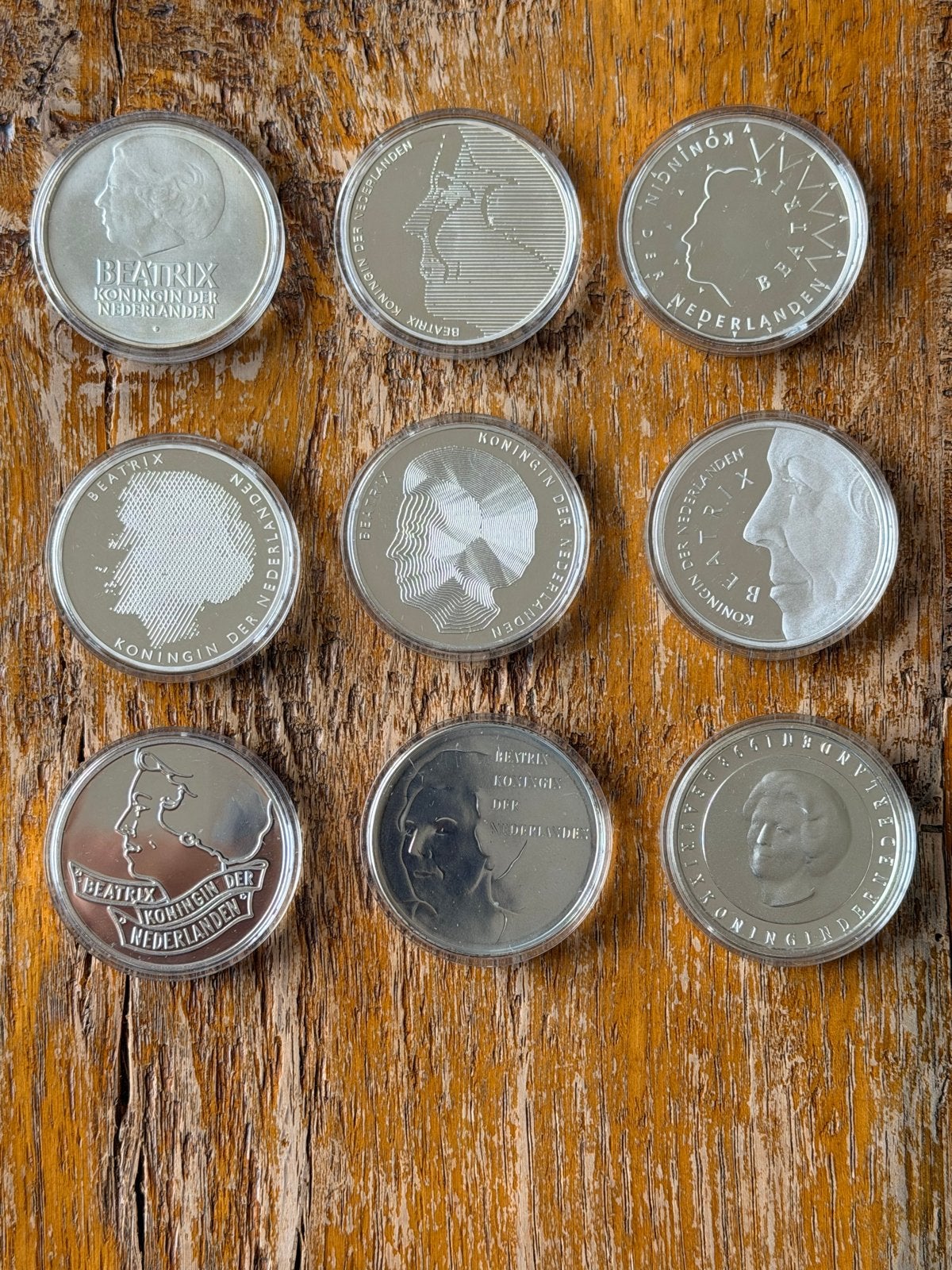 Complete set 50 Gulden Zilver Beatrix PP, Setje, Koningin Beatrix, Zilver, Ophalen of Verzenden