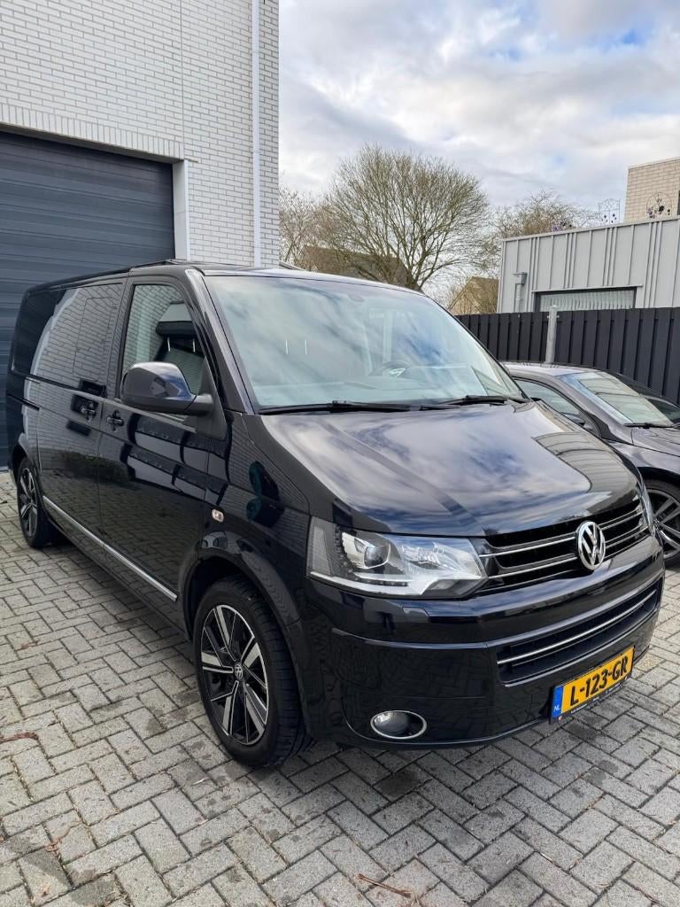 Luxe VW Multivan 2.0 TDI 4M DSG 7-gordels!, Automaat, Euro 5, Automatische klimaatregeling, Zwart