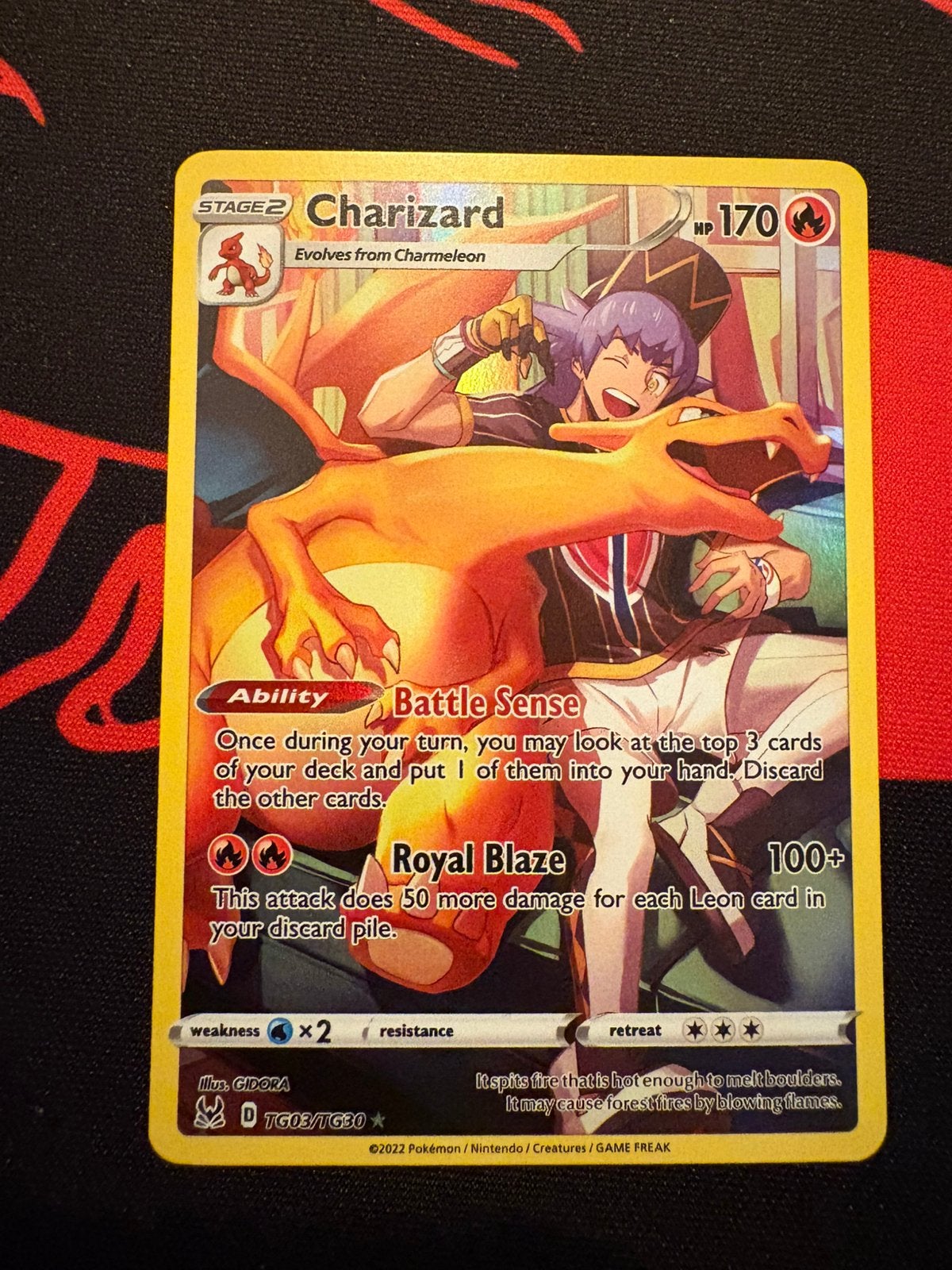 CHARIZARD TG03/TG30 – LOST ORIGIN – TRAINER GALLERY – NM, Verzenden, Zo goed als nieuw
