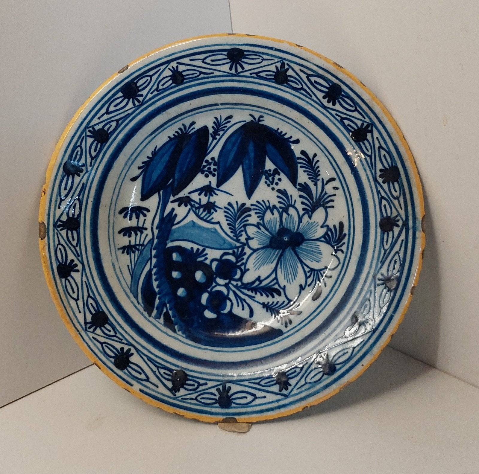 Antiek Delfts aardewerk bord  Ca. 1680 – 1780, Ophalen of Verzenden