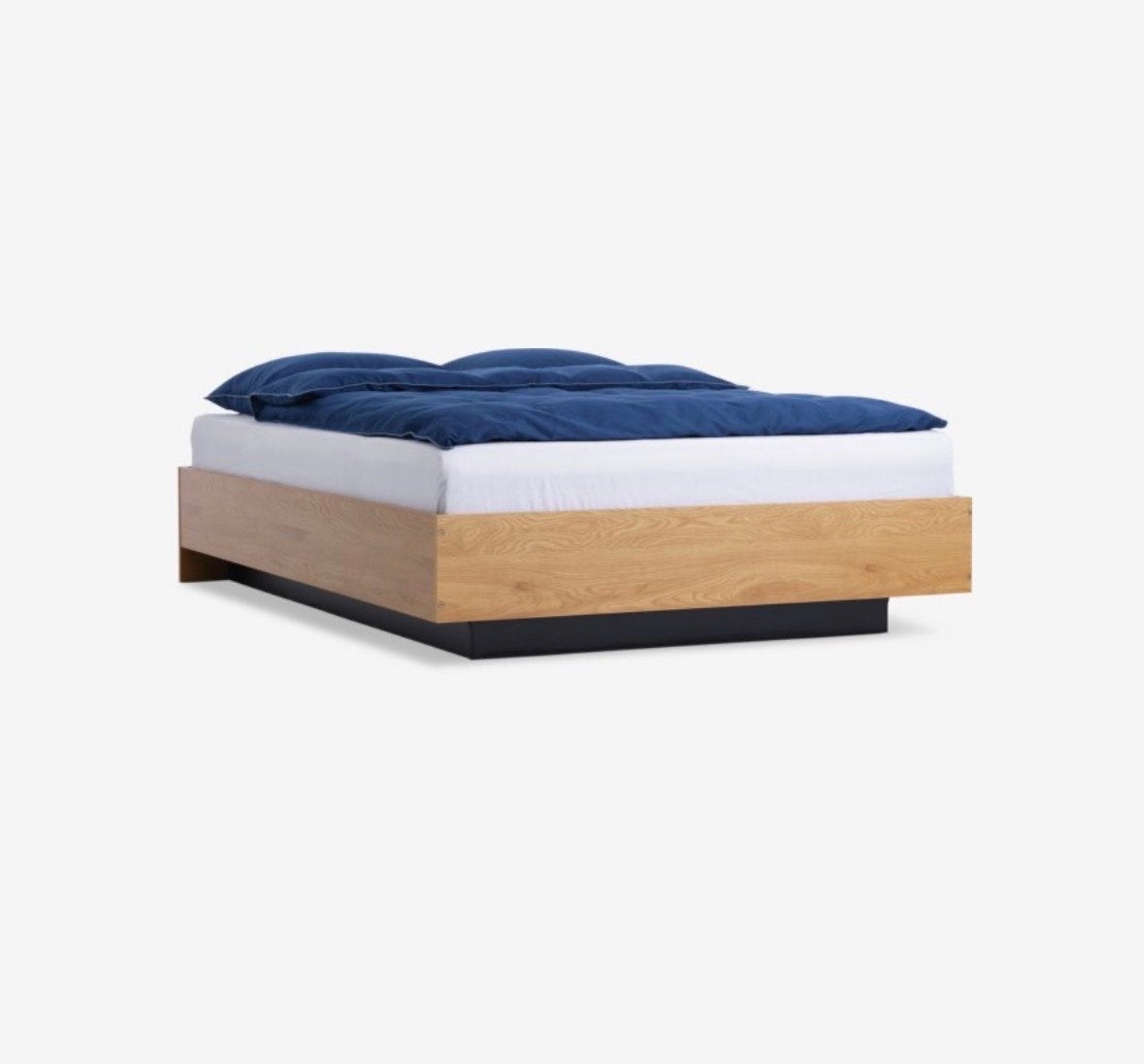 Tweepersoonsbed met opbergruimte en matras 140x200, Ophalen, Verstelbaar, Bruin, Tweepersoons