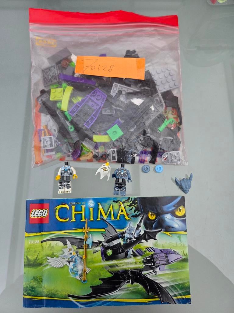 Lego Chima 70128: Braptors Vleermuisjager (Compleet), Compleet, Gebruikt, Overige thema's, Lego