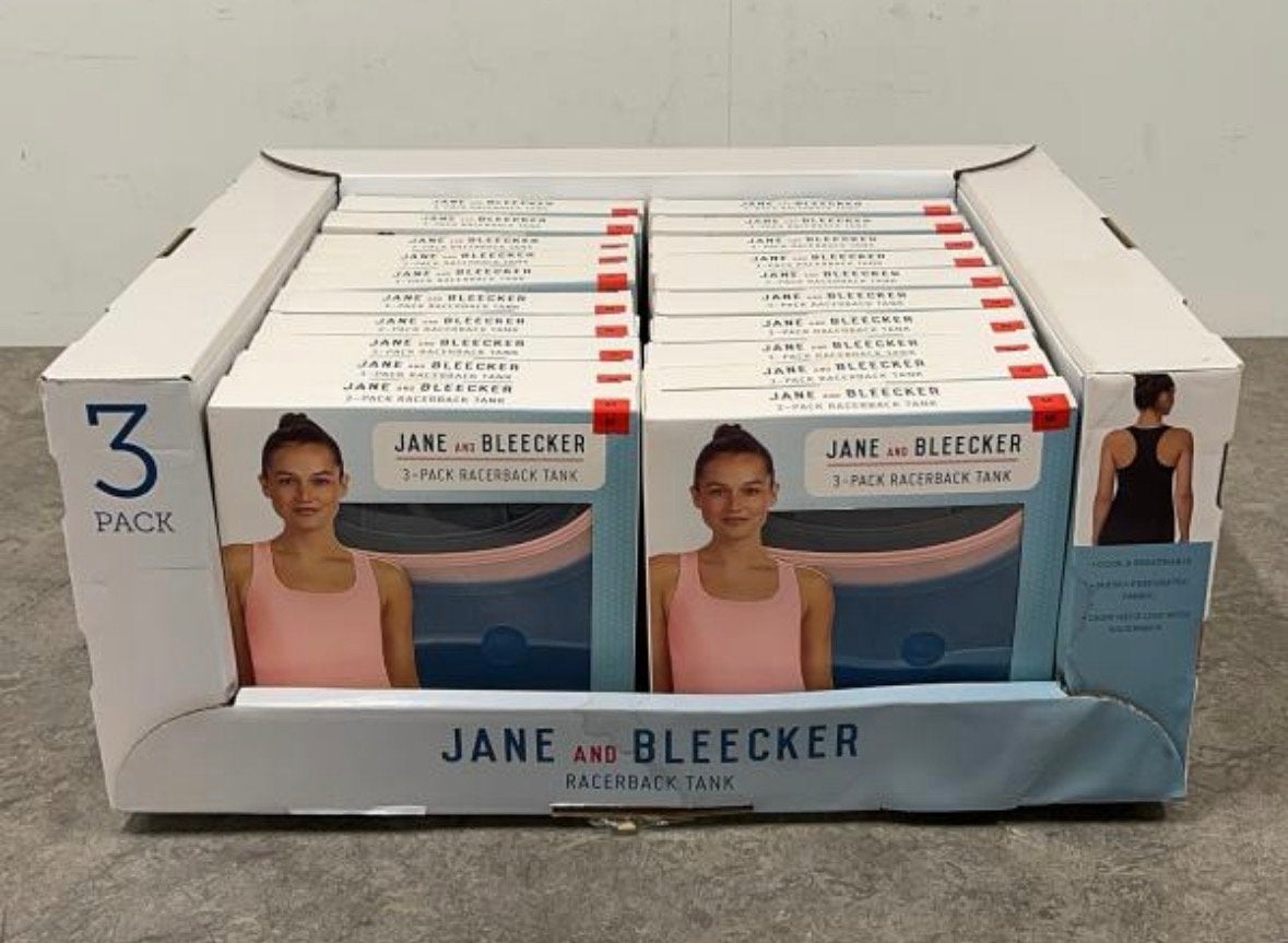 Nieuwe Jane and Bleecker Racerback Sporttops (3-pack), Meerkleurig, Maat 42/44 (L), Nieuw, Ophalen of Verzenden