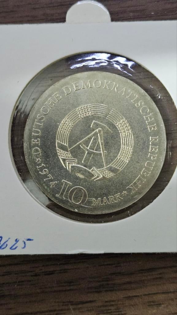 10 mark ddr duitland 1774/1840, Ophalen of Verzenden, Oost-Azië, Zilver