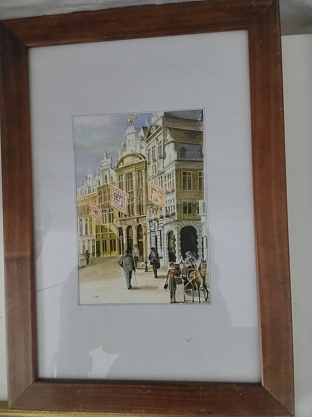 Set van 4 ingelijste prints, Antiek en Kunst, Kunst | Schilderijen | Klassiek, Achter glas, Ophalen of Verzenden, Klassiek, Print
