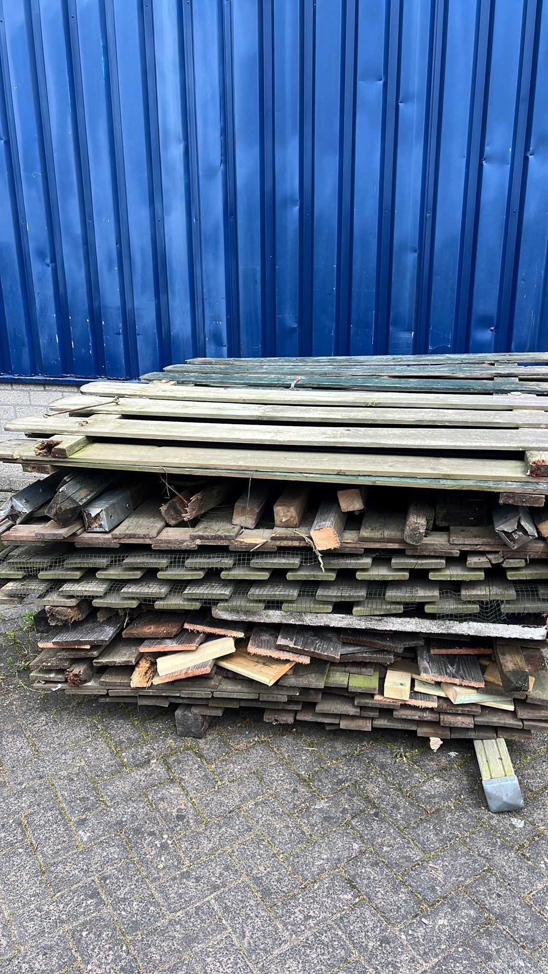 DEZE WEEK MOET WEG! Gebruikt oude schutting, Doe-het-zelf en Verbouw, Hout en Planken, Ophalen, Gebruikt, Minder dan 25 mm, Pallet