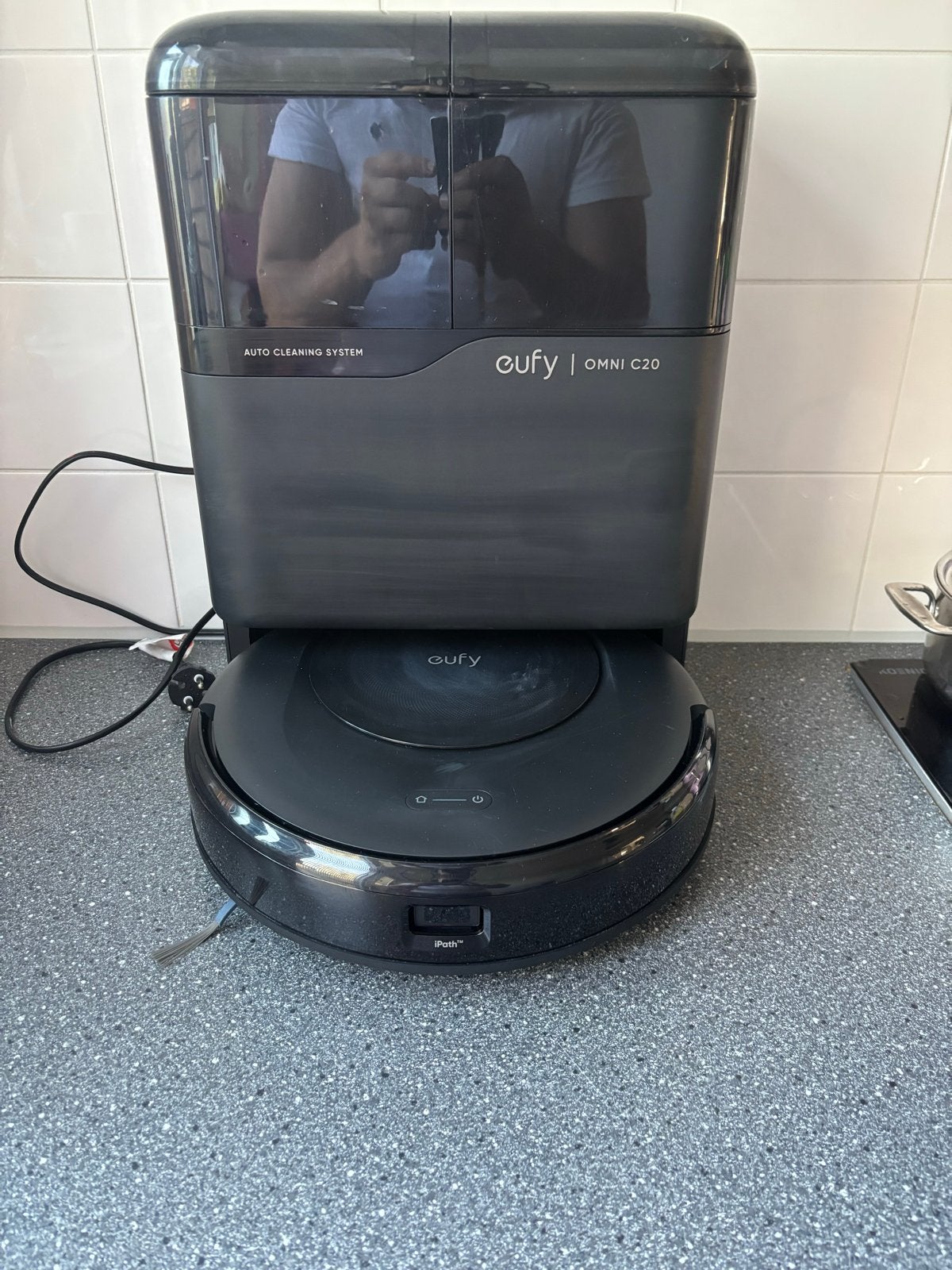 Eufy Omni C20 Robotstofzuiger met Dweilfunctie, Ophalen, Overige merken, Automatisch legen, Zo goed als nieuw