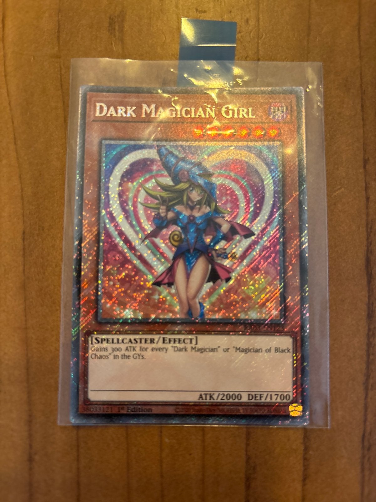 Dark Magician Girl RA03-EN003 1st Edition Yu-Gi-Oh! Kaart, Ophalen of Verzenden, Zo goed als nieuw, Losse kaart, Foil