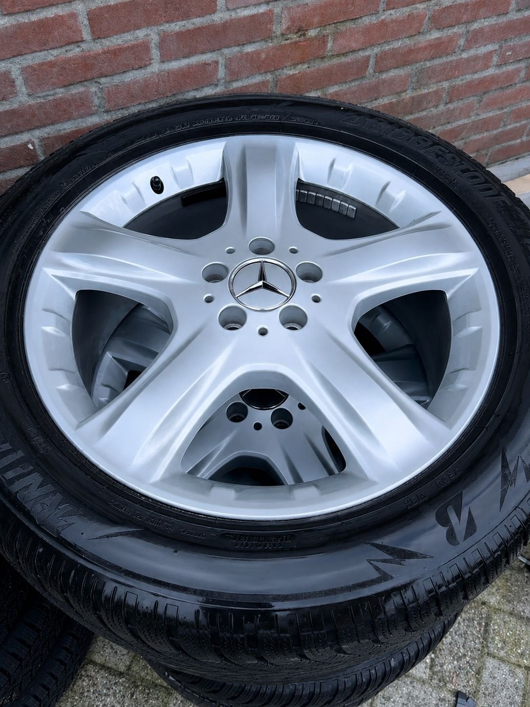19 Mercedes GLE W166 ML W164 R klasse GL velgen winterbanden, Auto-onderdelen, 19 inch, Gebruikt, 255 mm, -