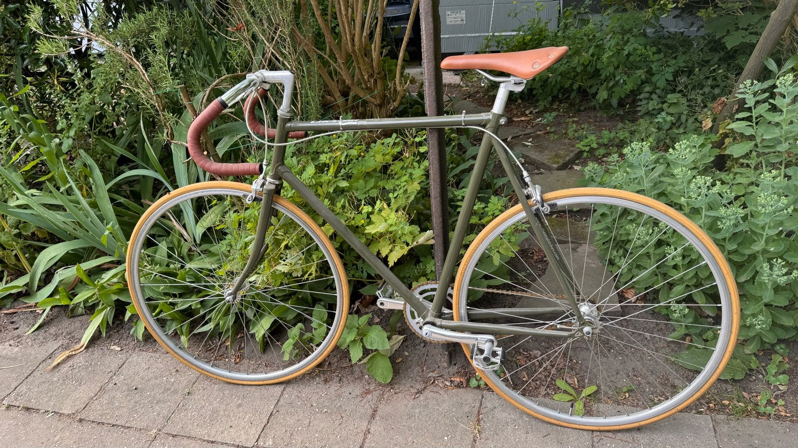 Cheetah Prey Racefiets - Vintage Look, Fietsen en Brommers, Gebruikt, Staal, 53 tot 57 cm, Ophalen