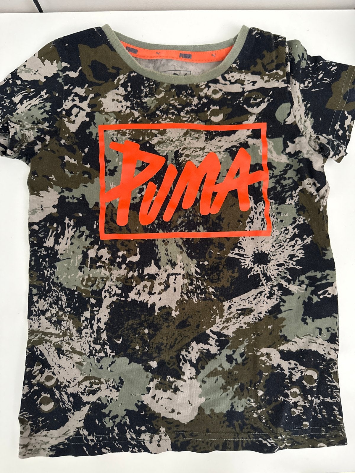 Puma T-shirt camouflage print maat 3-4Y, Ophalen of Verzenden, Gebruikt, Jongen