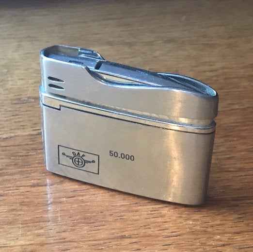 Vintage DAF Aansteker - Zeldzaam verzamelobject, Ophalen of Verzenden, Gebruikt, Aansteker