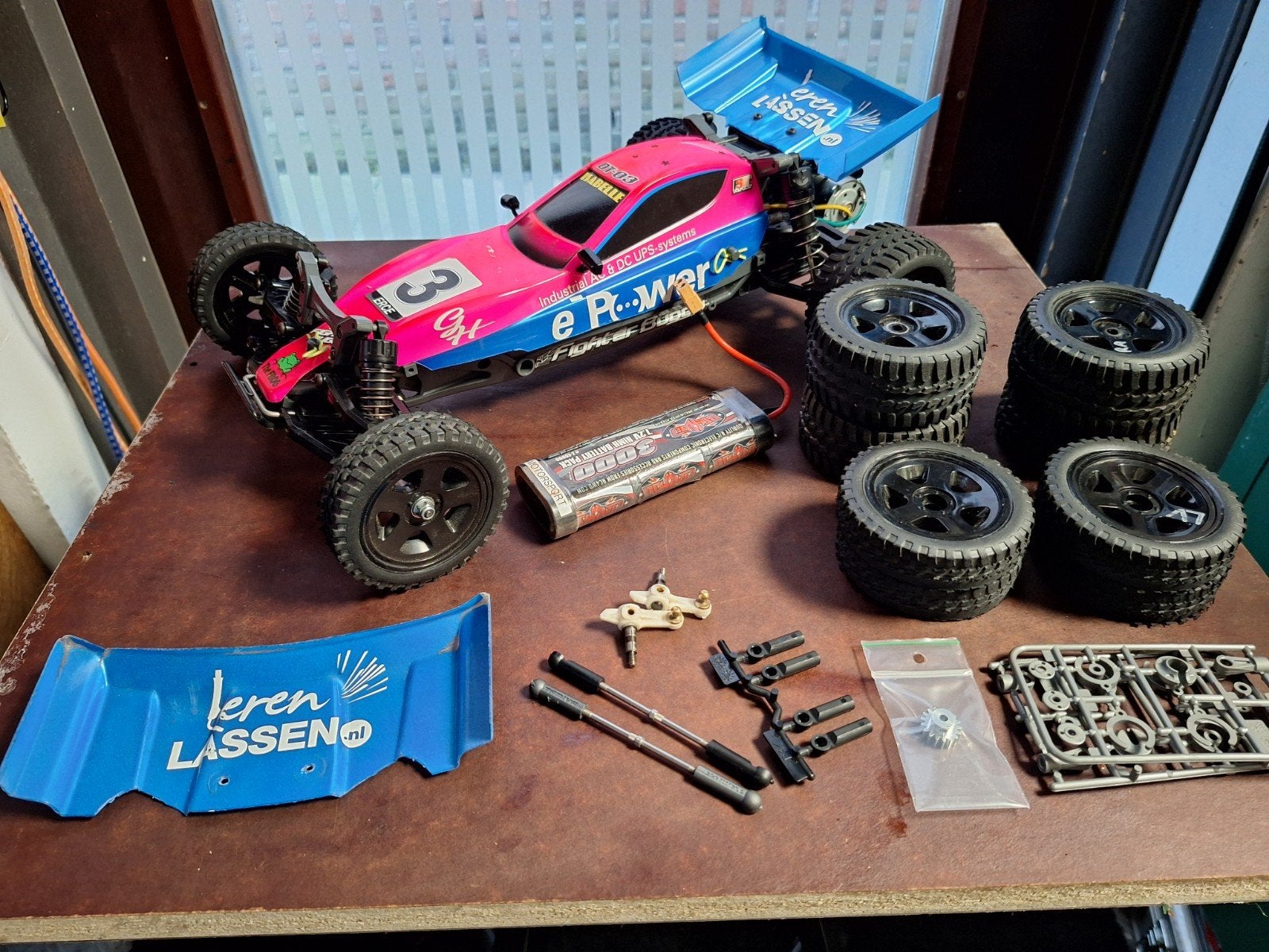 Tamiya Fighter Buggy ( race klaar ,Tamiya Cup NL geschikt), Elektro, Gebruikt, Ophalen of Verzenden, Schaal 1:10