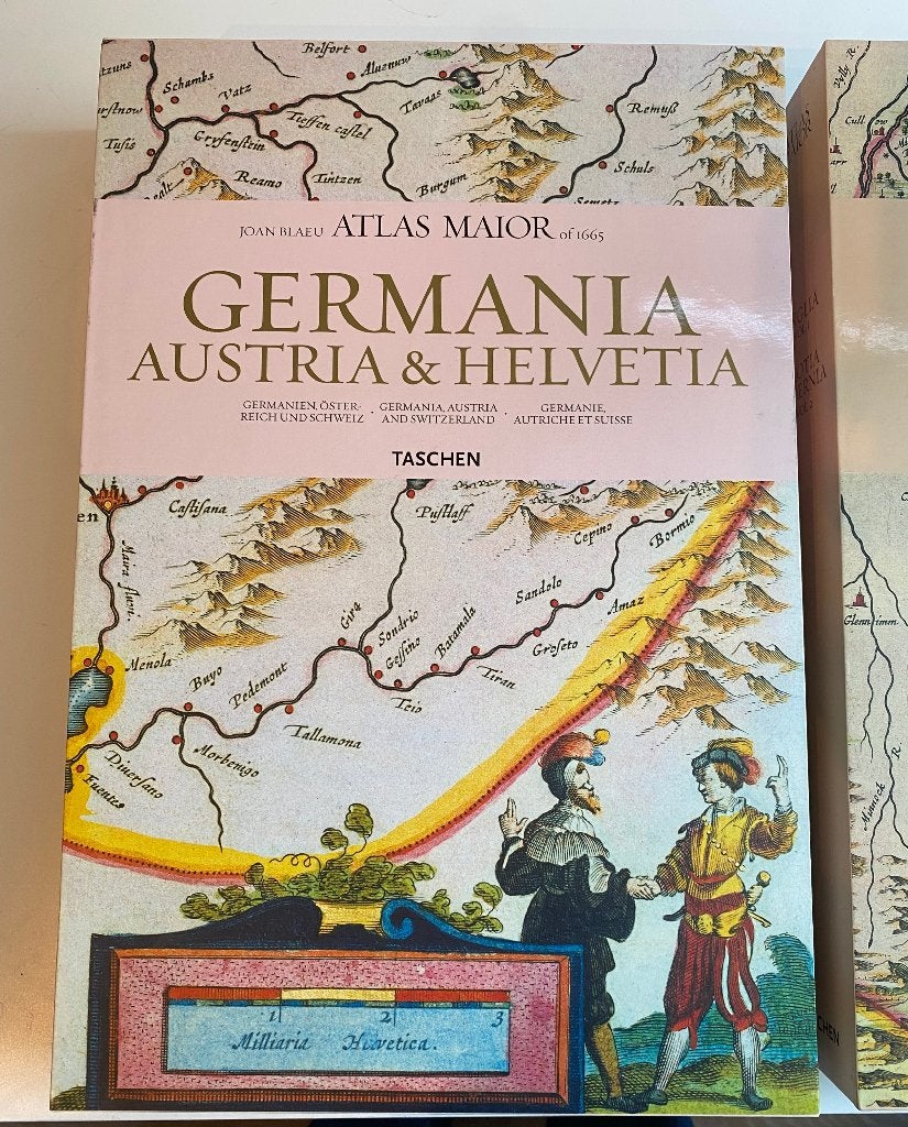 Joan Blaeu –Atlas Maior of 1665: Germania, Austria, Helvetia, Overige atlassen, Voor 1800, Ophalen of Verzenden, Zo goed als nieuw