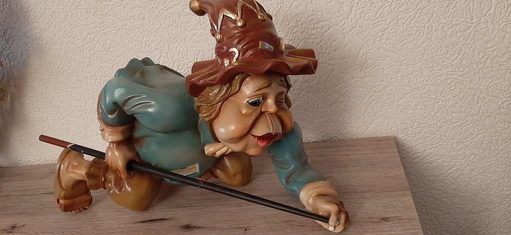 laven efteling bovenhandse biljarter, Ophalen of Verzenden, Zo goed als nieuw, Beeldje of Poppetje
