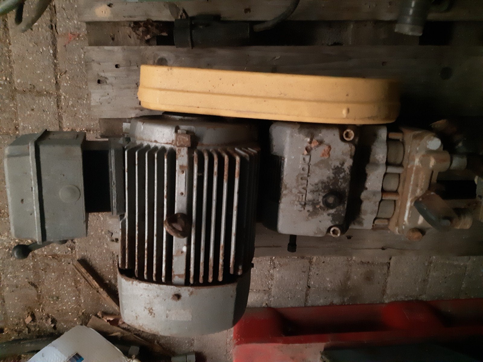 HD plunjer waterpomp met 380 Krachtstroom motor, Ophalen of Verzenden, Gebruikt