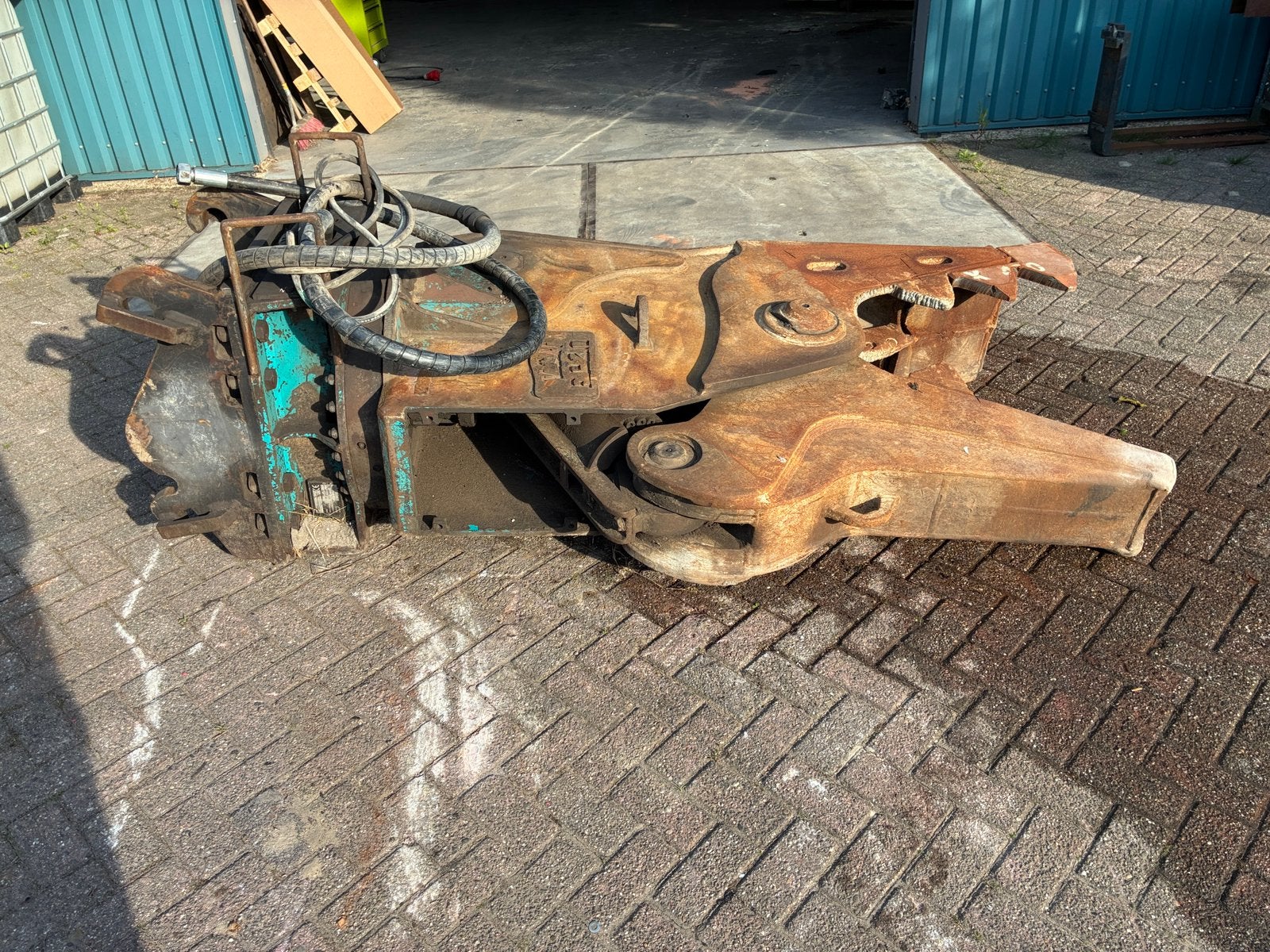 Vergruizer met werk, Ophalen
