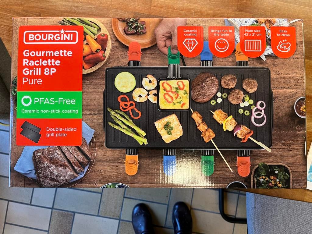 Bourgini 8p gourmet stel, Ophalen of Verzenden, Nieuw, 8 personen of meer