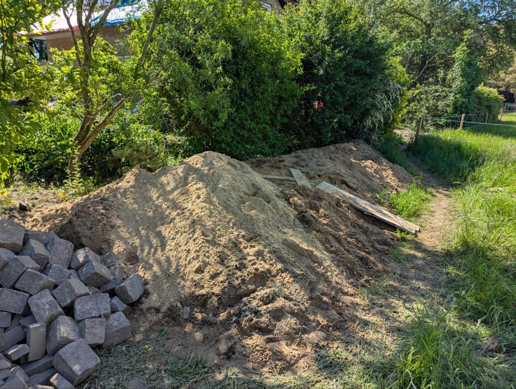 Gratis geel zand af te halen, Ophalen, Gebruikt, Ophoogzand