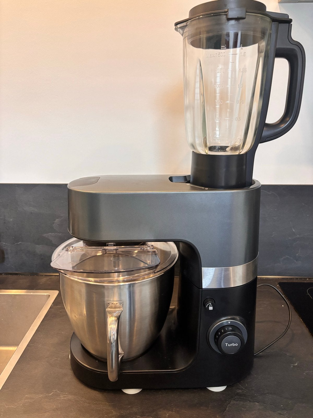 Keukenmachine met blender, Ophalen, 4 liter of meer, 3 snelheden of meer, Zo goed als nieuw