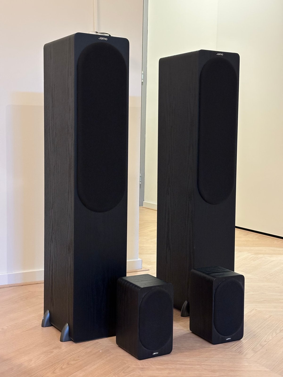 Jamo S426 S420 speakers - Zwart, Gebruikt, Speakerset, Geschikt voor surround/home cinema, Jamo