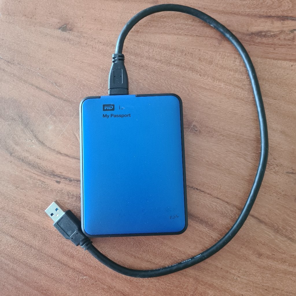 WD 500gb my passport HDD externe schijf, Verzenden, HDD, Western Digital (WD), Zo goed als nieuw