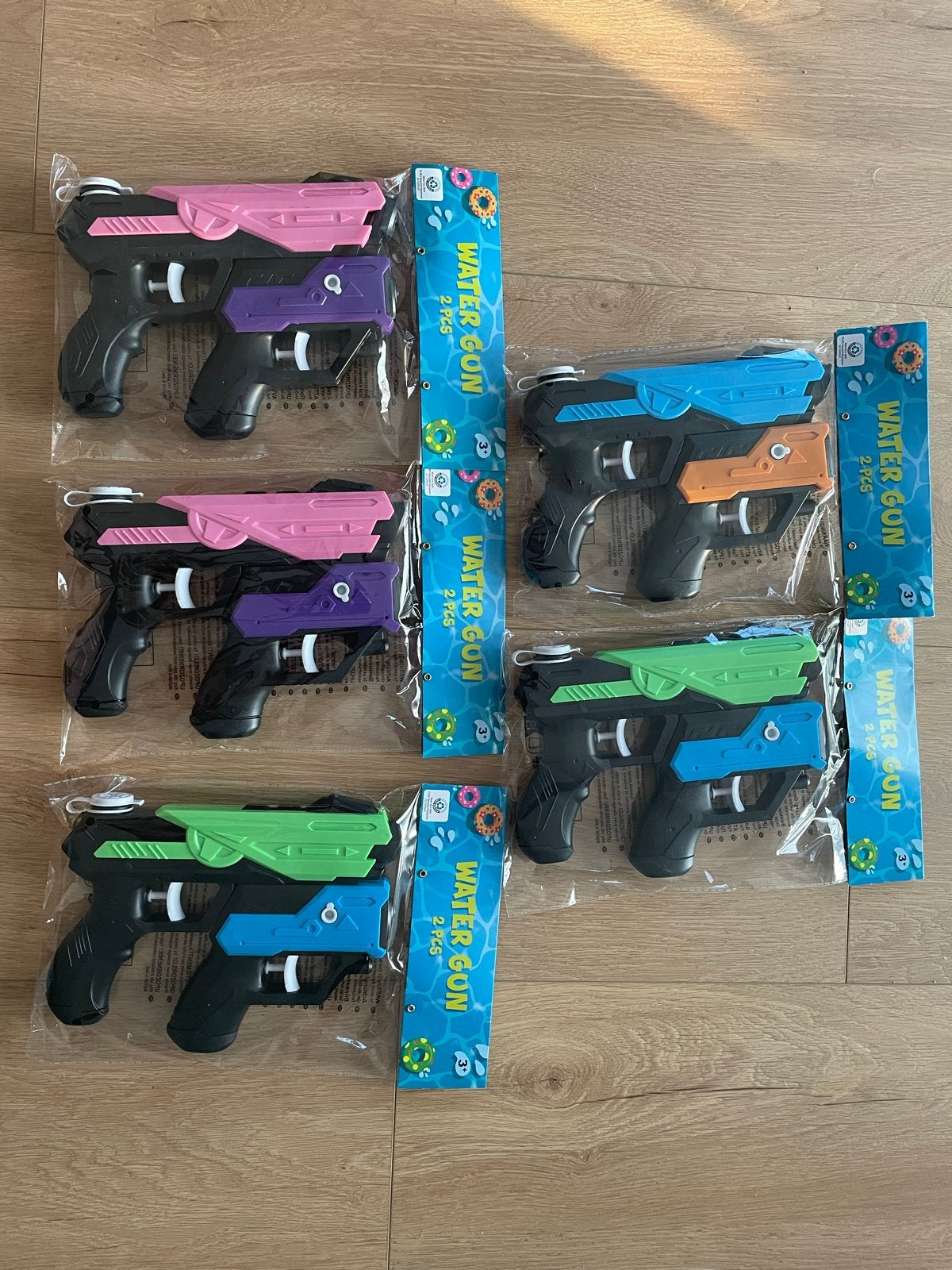 5 sets waterpistolen van Action - in verpakking, Kinderen en Baby's, Speelgoed | Overig, Ophalen, Nieuw, Jongen of Meisje