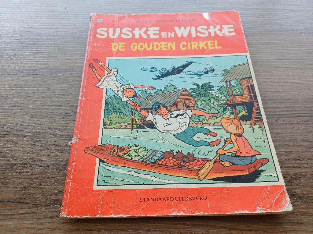 Suske en Wiske De gouden cirkel nr 118 1981, Gelezen, Willy van der Steen, Eén stripboek, Ophalen of Verzenden