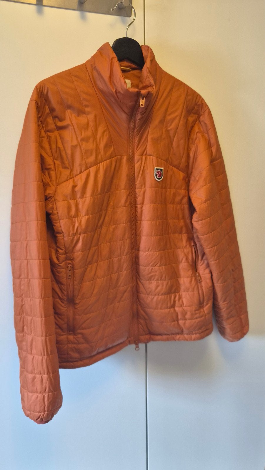 Fjällräven Expedition X-Lätt donsjack heren - Maat M, Maat 48/50 (M), Oranje, Ophalen of Verzenden, Zo goed als nieuw