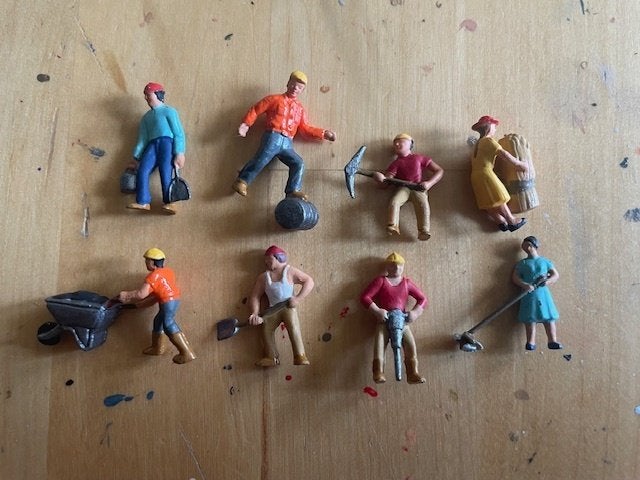 Handgeschilderde figuren van NOCH op H0 schaal, Ophalen of Verzenden, Nieuw, 1:50 of kleiner, Figuur of Figuren