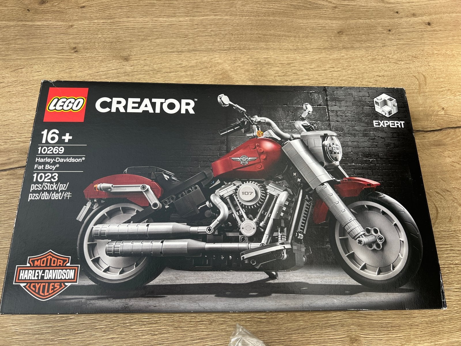 LEGO Creator Expert 10269 Harley-Davidson Fat Boy, Ophalen of Verzenden, Zo goed als nieuw, Overige merken