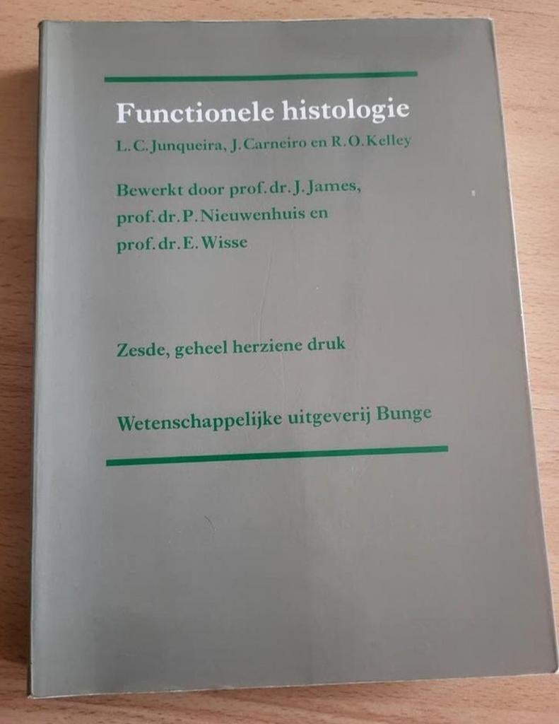 Functionele histologie - Junqueira, Carneiro, Kelley, Boeken, Ophalen of Verzenden, Gelezen, L.C. Junqueira, J. Carneiro, R.O. Kelley