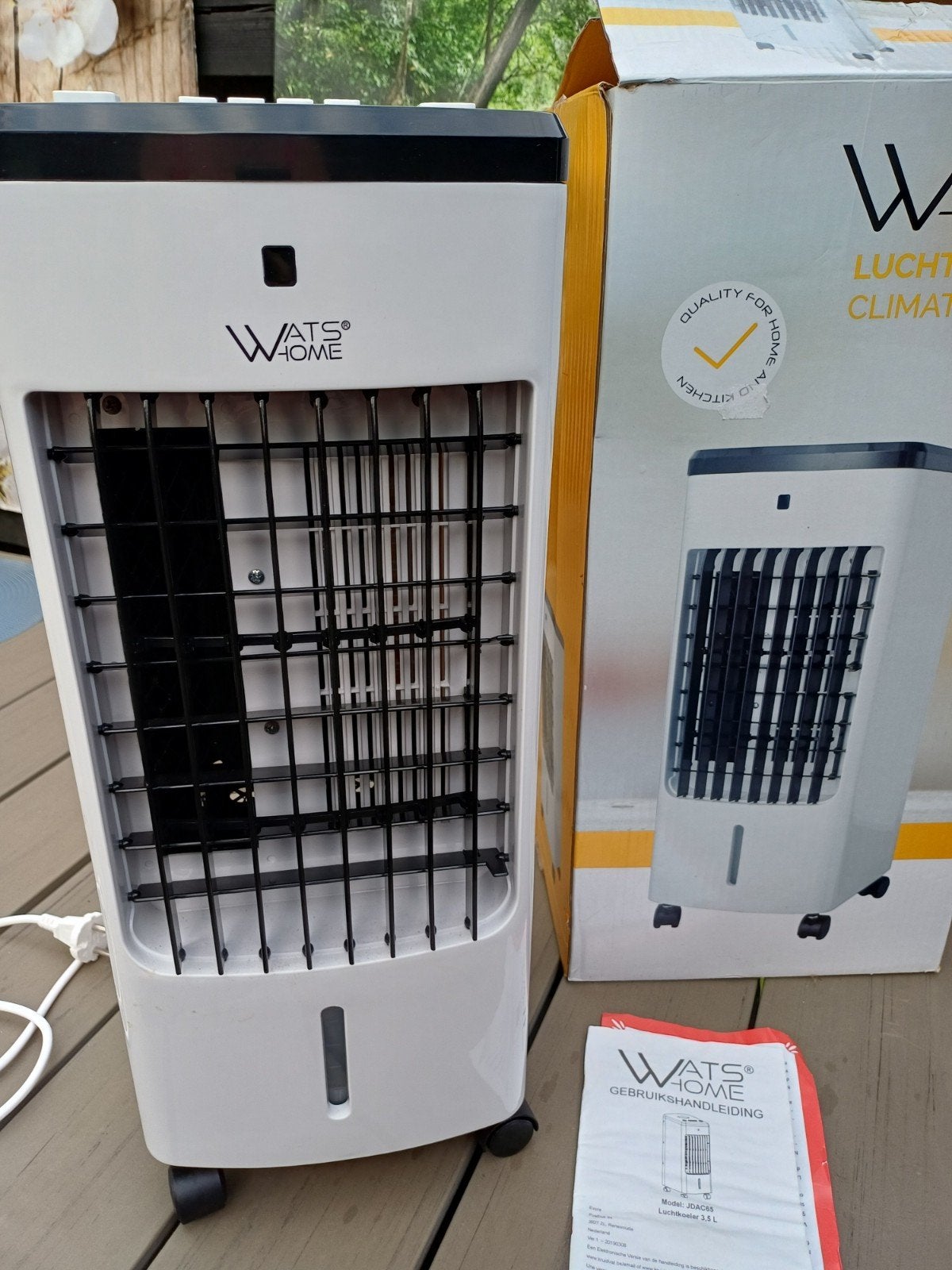 Aircooler Luchtkoeler Airco Wats Home, Witgoed en Apparatuur, Ophalen, Minder dan 60 m³, 3 snelheden of meer, Zo goed als nieuw