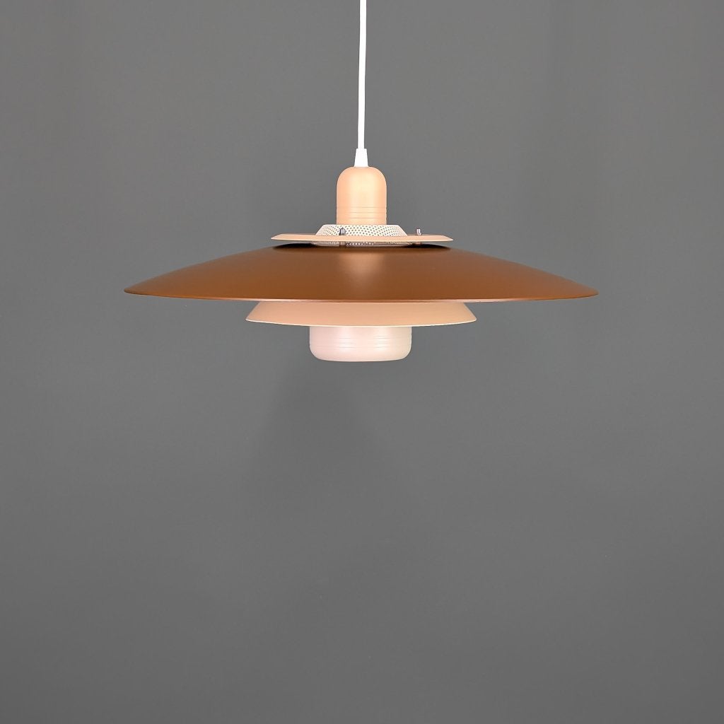 Kurt Wiborg JEKA vintage Scandinavische hanglamp – Ø46 cm, Huis en Inrichting, Lampen | Hanglampen, Mid century modern, Zo goed als nieuw