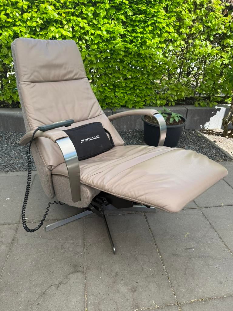 Prominent sta op relax stoel relaxfauteuil gratis bezorging, Ophalen of Verzenden, Zo goed als nieuw, Leer, Ruim 100 gebruikte modellen in alle kleuren en maten