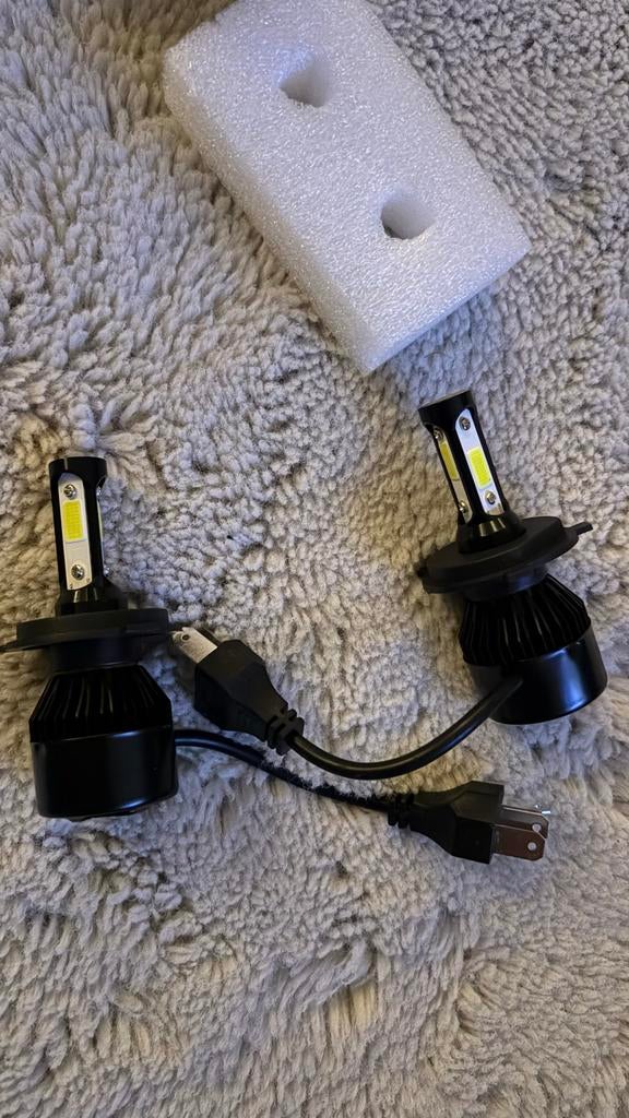 H4 LED Koplampen 8000LM 6000K Wit Licht - Set van 2, Ophalen of Verzenden, Nieuw, Universele onderdelen