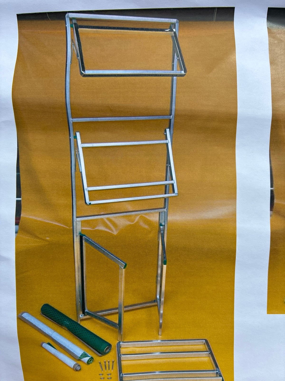 Displayrek voor promotieartikelen, Ophalen